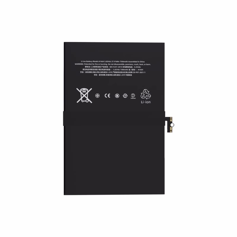 A1673 A1664 Battery Replacement For Apple iPad Pro 9.7 A1674 A1675 3.82V 27.9Wh 7306mAh