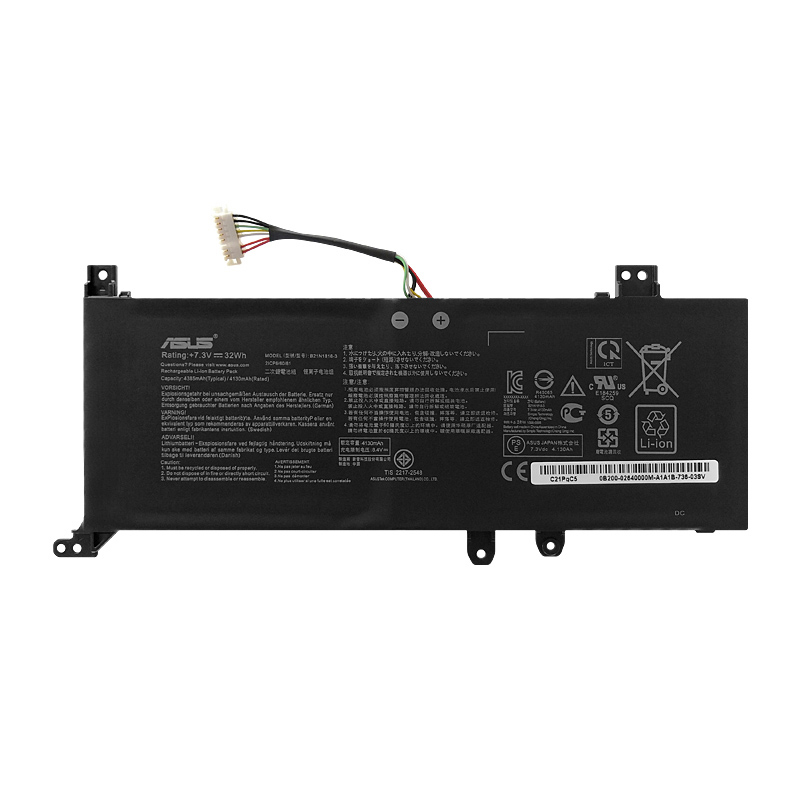 B21N1818-1 B21N1818-3 Battery Replacement For Asus VivoBook X512UB F512D A512F