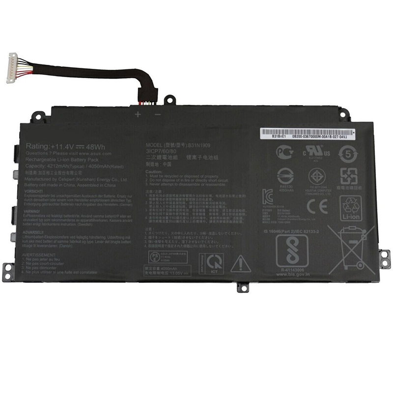 B31N1909 Battery Replacement For Asus ExpertBook P2 P2451 P2451FA P2451FB 0B200-03670000M