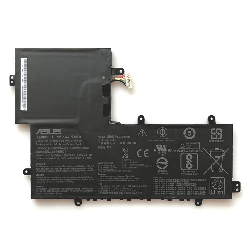 C31N1836 Battery Replacement 0B200-03370000 For Asus C214MA