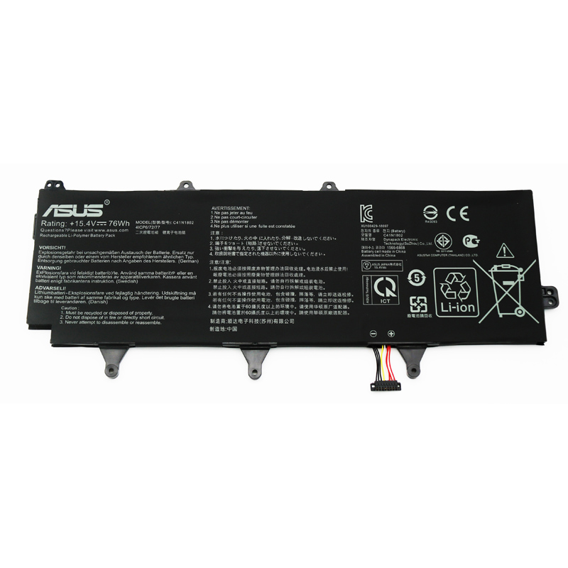 C41N1802 Battery Replacement 0B200-03140100 For Asus GX701GXR GX701GV GX701GVR GX701GX GX701GW GX701GWR