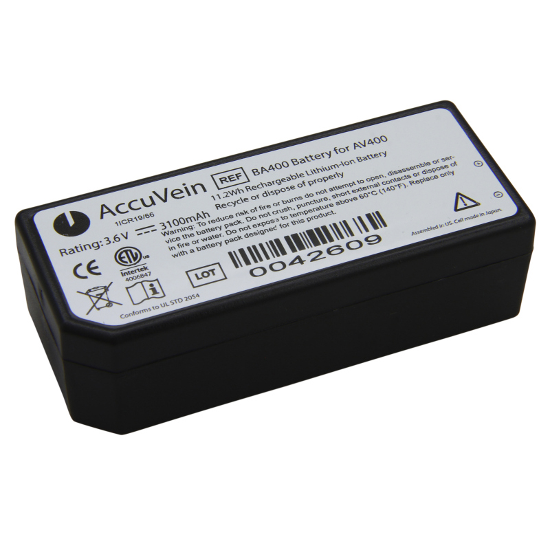 BA400 Battery Replacement For Veins AccuVein AV400 AV300 3.6V 3100mAh