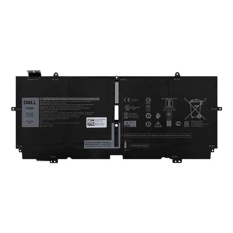 52TWH Battery Replacement For Dell XPS 13 7390 2-in-1 P103G001 0XX3T7