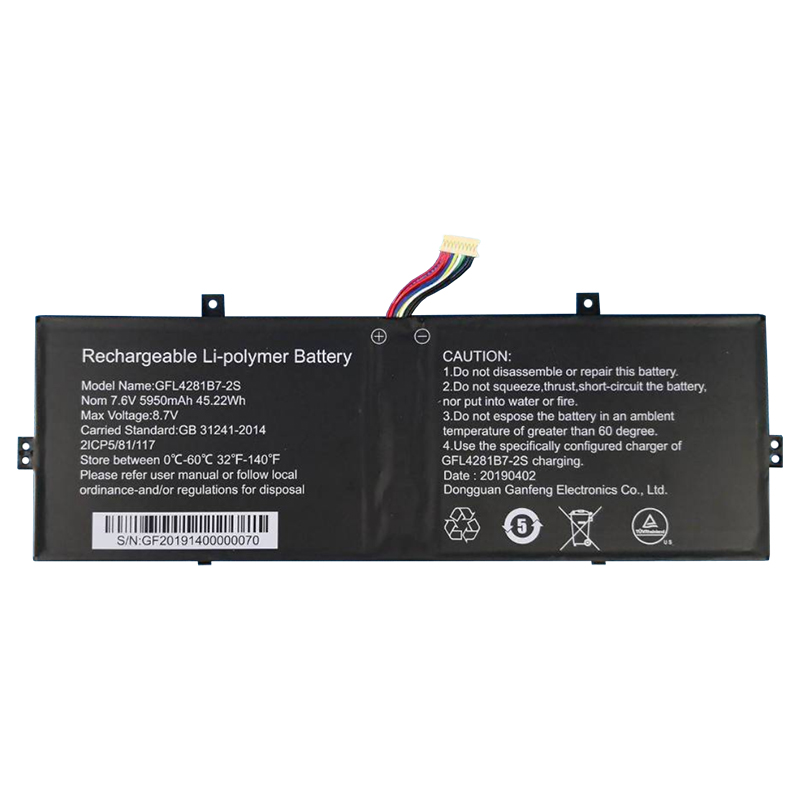 GFL4281B7-2S Battery Replacement For Emdoor YS13KA_JP YS13KA-JP YOGA Notebook PC