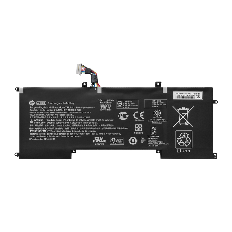 HP AB06XL Battery Replacement 921438-855 HSTNN-DB8C TPN-I128 For Envy 13-AD