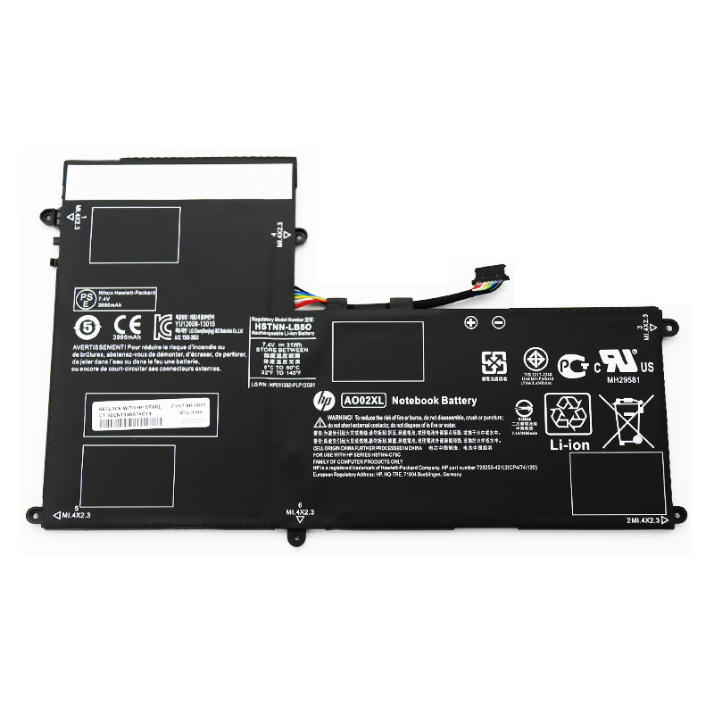 HP AO02XL Battery Replacement 728558-005 HSTNN-LB5O HSTNN-IB5O HSTNN-C75C For ElitePad 1000 G2