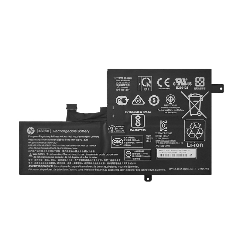 HP AS03XL Battery Replacement 918669-855 HSTNN-IB7W HSTNN-DB7Z TPN-Q151 For Chromebook 11 G5