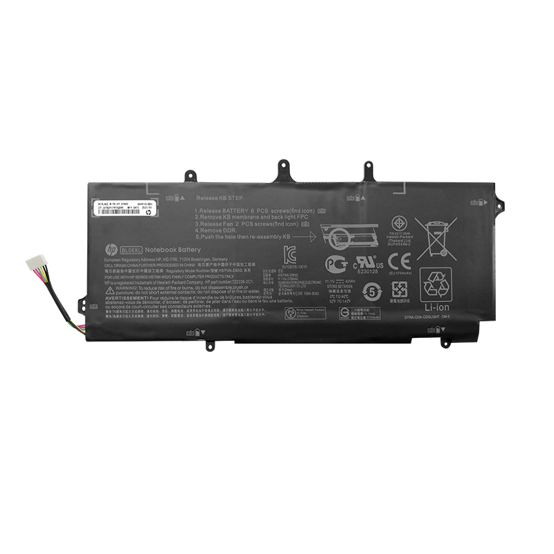 HP BL06XL Battery Replacement 722297-001 HSTNN-DB5D HSTNN-IB5D For EliteBook Folio 1040 G0 G1 G2