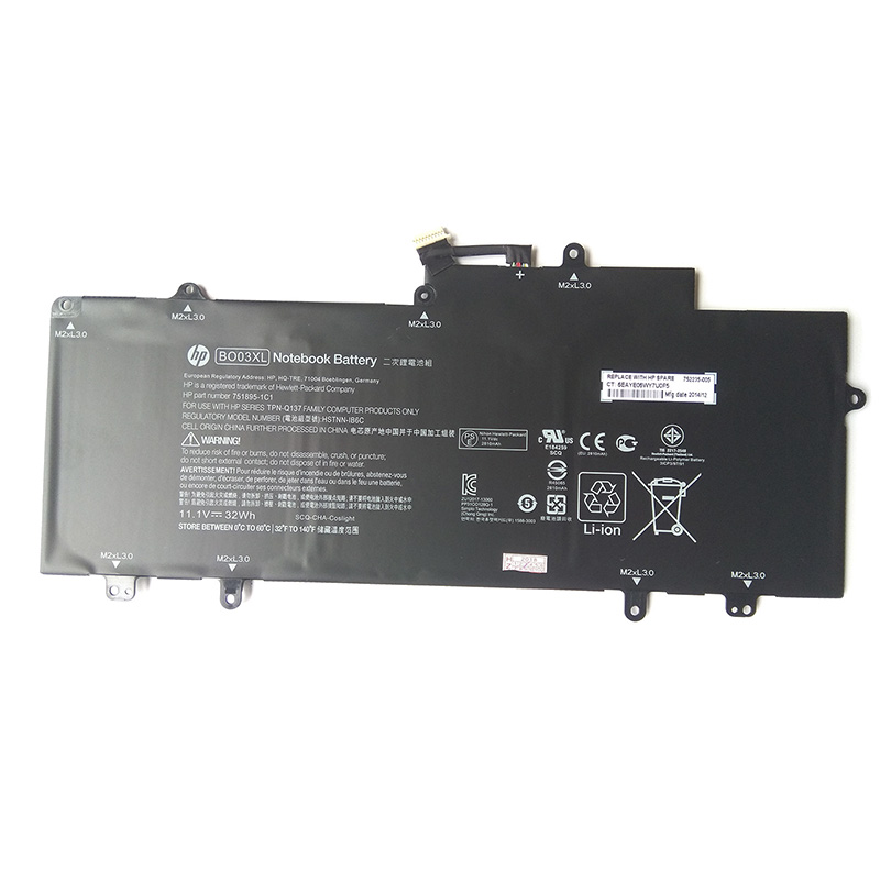 HP BO03XL Battery Replacement 752235-005 HSTNN-IB6C 774159-001 HSTNN-IB6P For Chromebook 14-X 14-Z 14-P