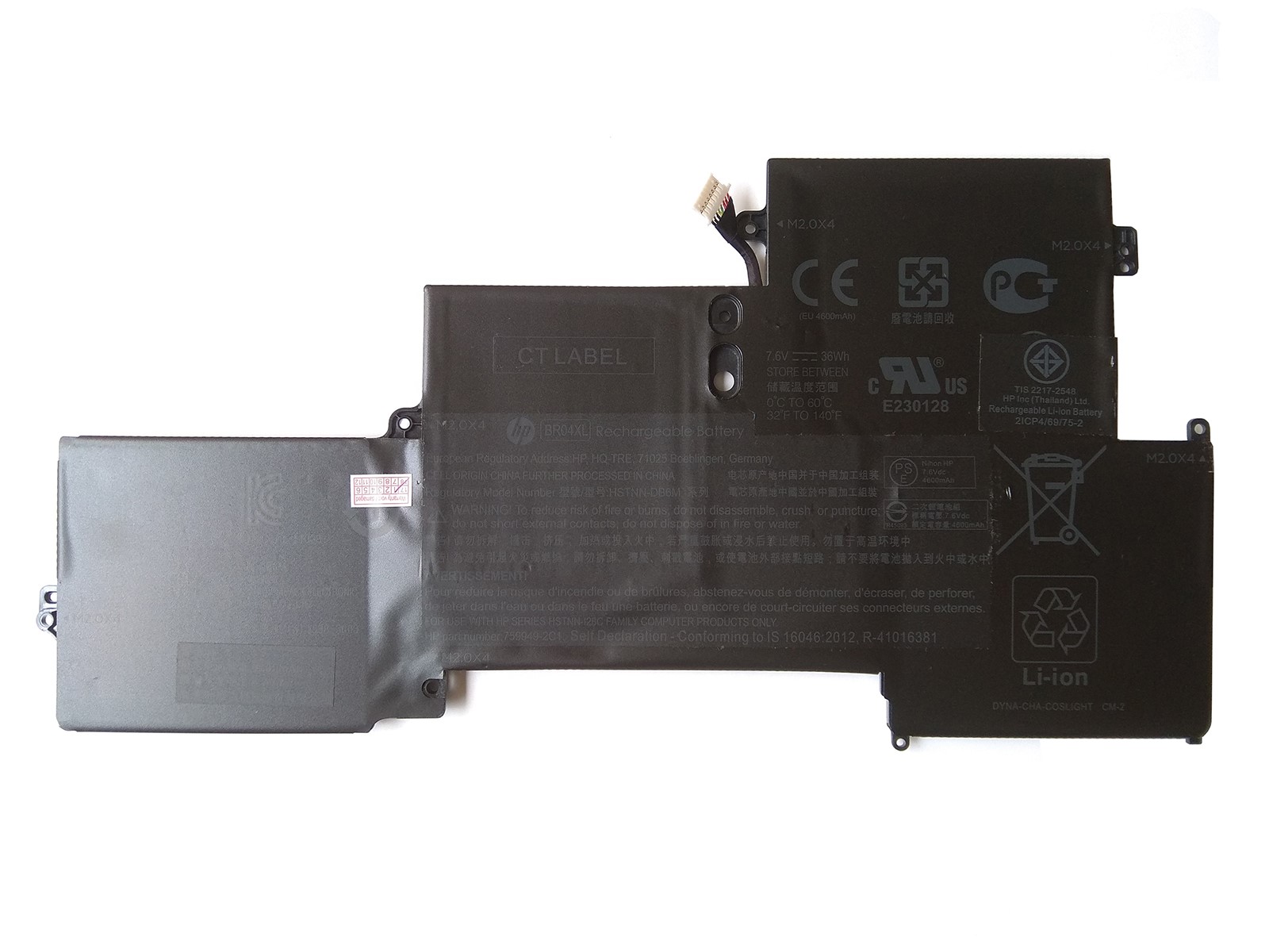 HP BR04XL BO04XL Battery Replacement 826038-005 HSTNN-DB7H 760605-005 HSTNN-DB6M