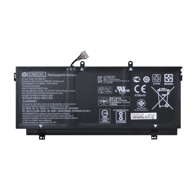 HP CN03XL Battery Replacement 901345-855 HSTNN-LB7L 901308-421 CN03057XL For HP Envy Notebook PC 13-AB