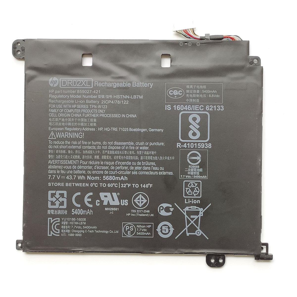 HP DR02XL Battery Replacement 859357-855 HSTNN-IB7M HSTNN-LB7M For Chromebook 11 G5 11-V