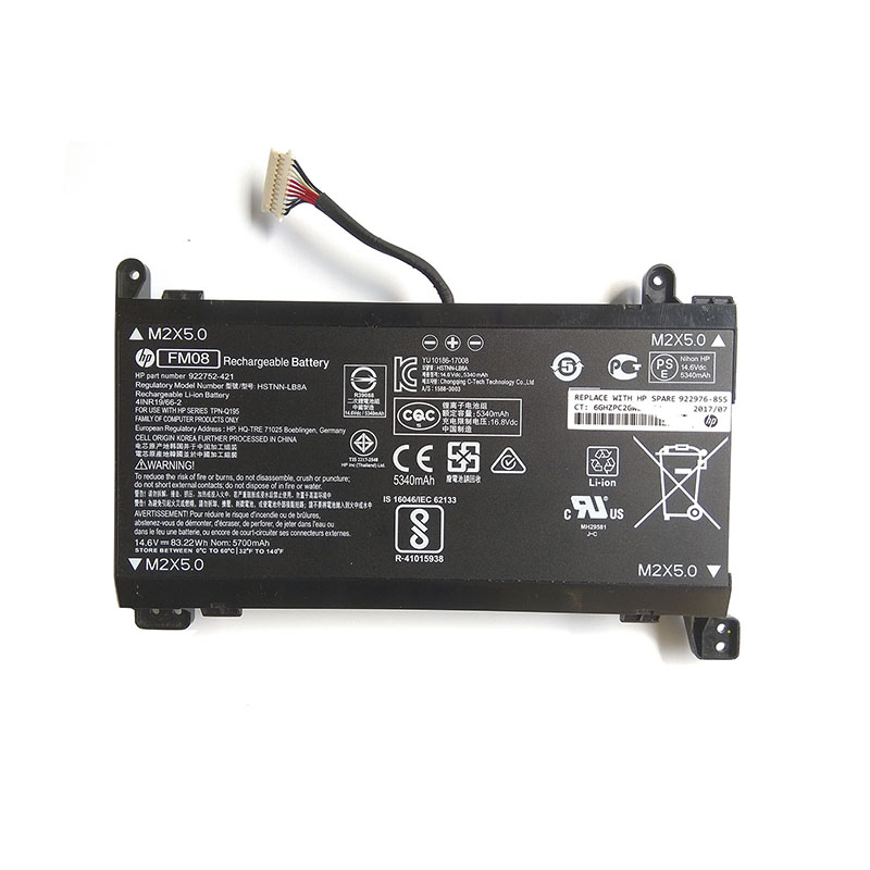 HP FM08 Battery Replacement HSTNN-LB8A 922976-855 TPN-Q195 922752-421 For HP Omen 17-AN