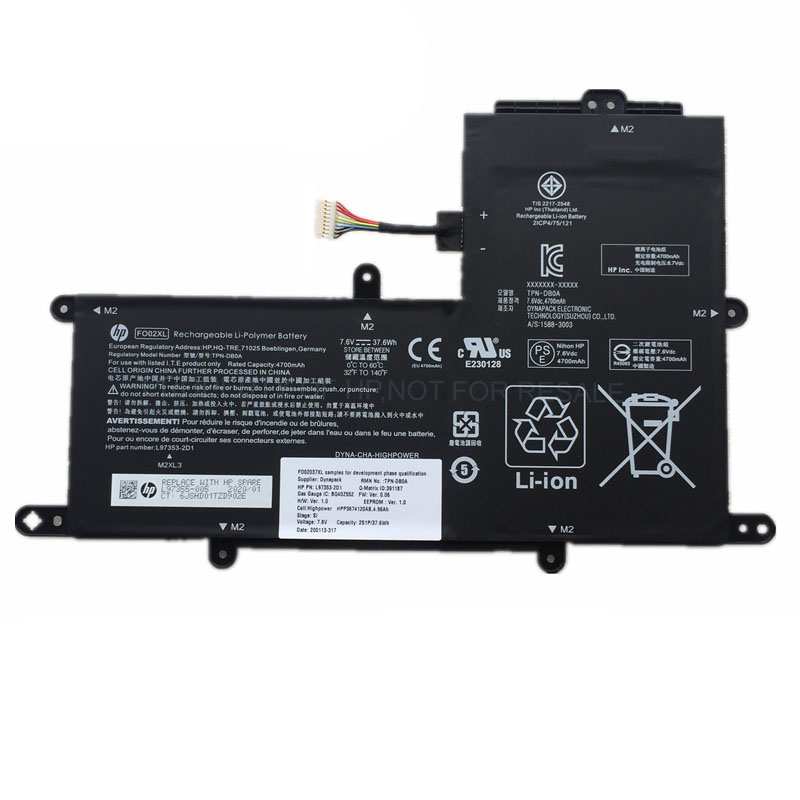 HP FO02XL Battery Replacement L97355-005 TPN-DB0A L97353-2D1 For Chromebook 11A-NA