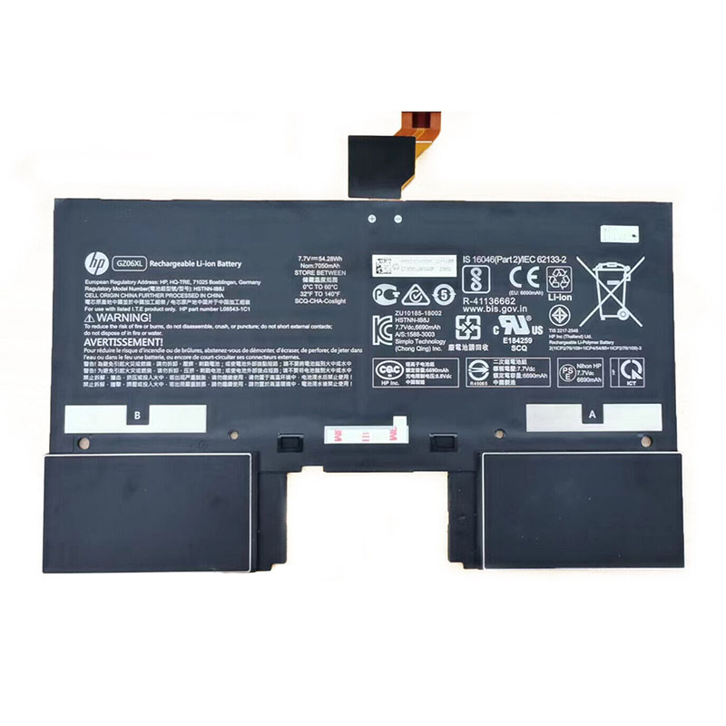 HP GZ06XL Battery Replacement HSTNN-IB8J L48036-001 L08543-1C1 GZ06054XL TPN-C137 For Spectre Folio 13-AK