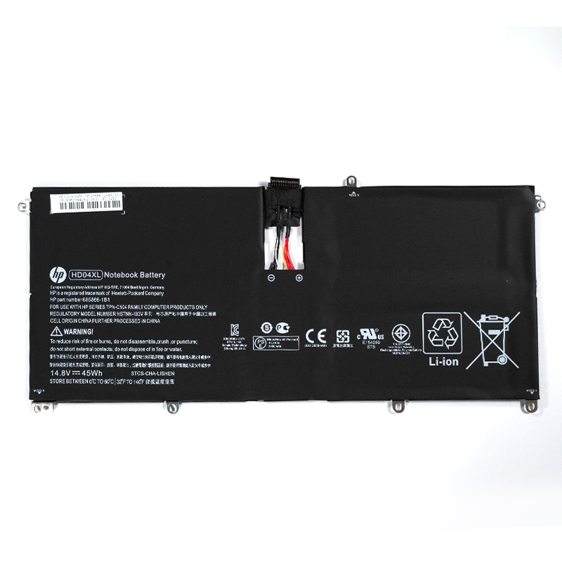 HP HD04XL Battery Replacement 685989-001 HSTNN-IB3V TPN-C104 For Spectre XT 13-2000