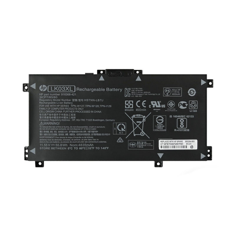 HP LK03XL Battery Replacement 916814-855 HSTNN-UB7I HSTNN-LB7U For Envy X360 15-BP