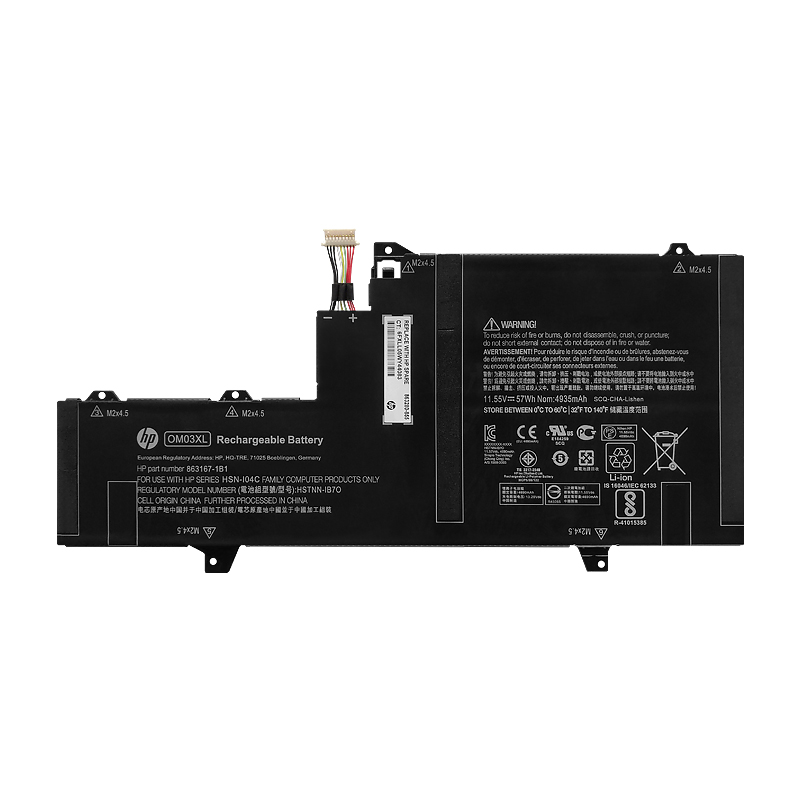 HP OM03XL Battery Replacement 863280-855 HSTNN-IB7O For EliteBook X360 1030 G2