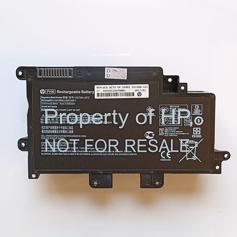 HP PV06 Battery Replacement HSTNN-LB7Z 922200-421 PV06055 922199-421 PV06055-CL