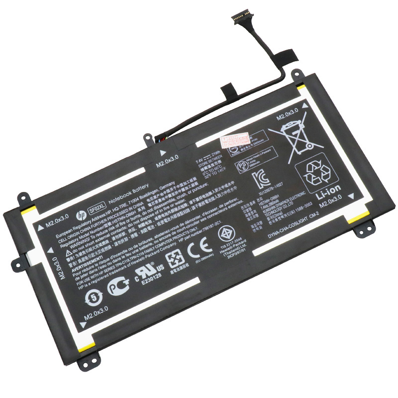 HP SF02XL Battery Replacement 756417-001 HSTNN-DB6H 756187-2C1 SF02021XL TPN-C118 TPN-C119