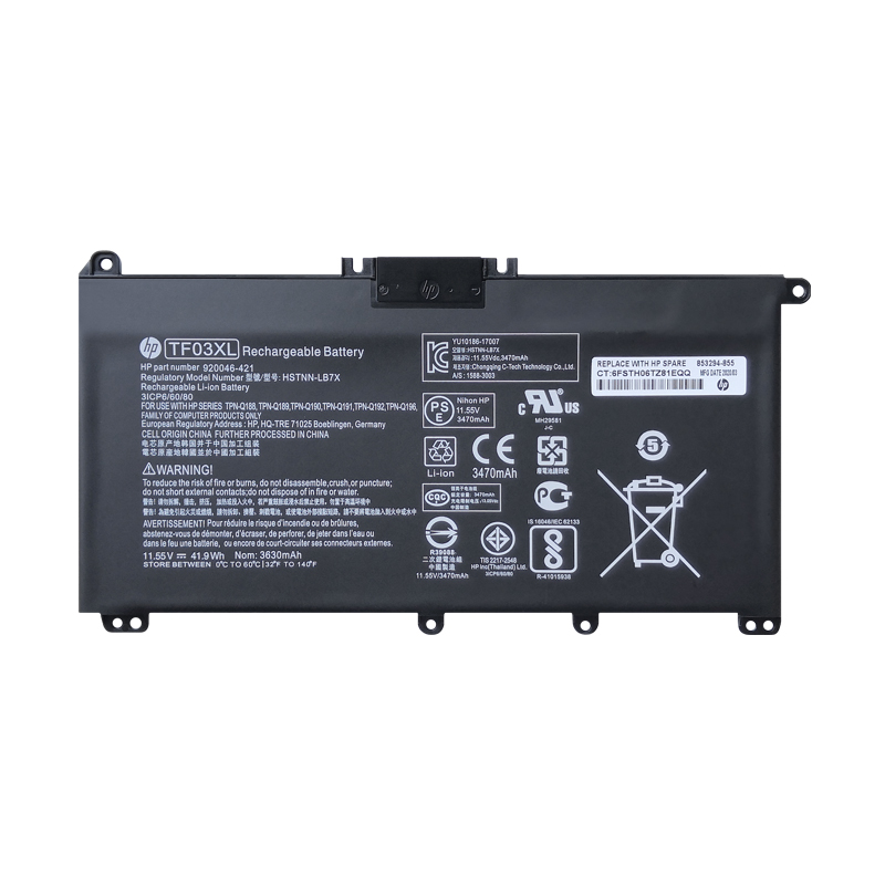 HP TF03XL Battery Replacement 920070-855 HSTNN-UB7J HSTNN-IB7Y HSTNN-LB7X For Pavilion 15-CD 15-CC