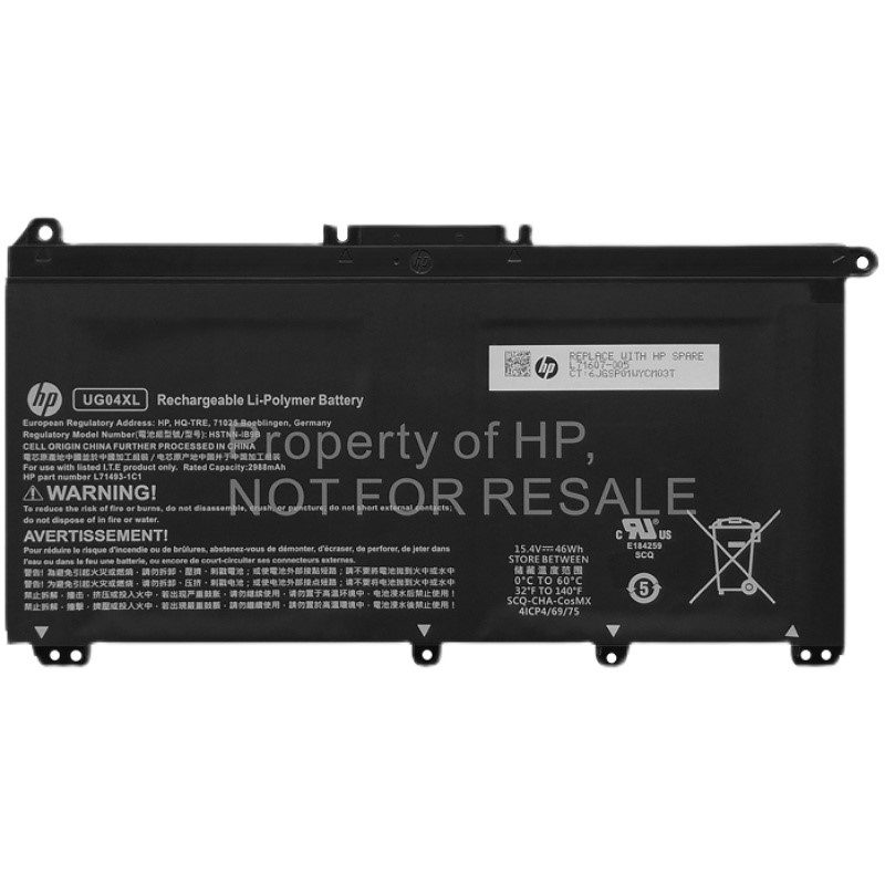 HP UG04XL Battery Replacement L71607-005 HSTNN-IB9B L71493-1C1 UG04046XL