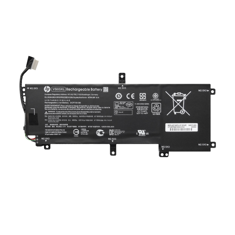 HP VS03XL Battery Replacement 849313-850 HSTNN-UB6Y TPN-I125 849313-856 For 15-AS