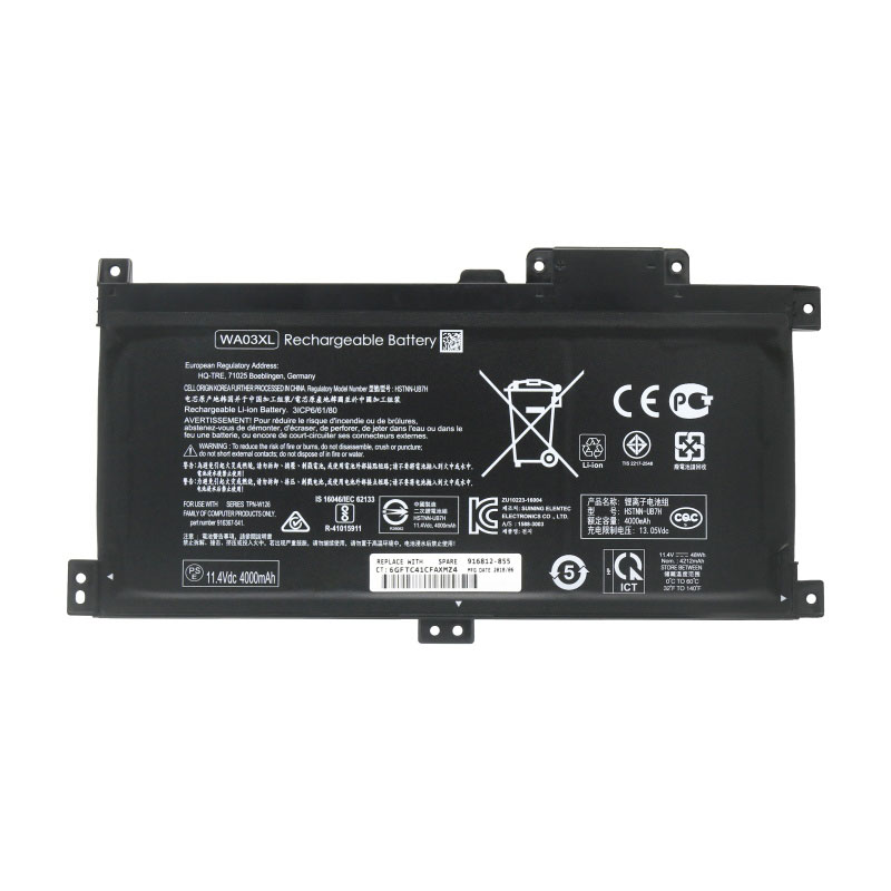 HP WA03XL Battery Replacement 916812-855 HSTNN-UB7H HSTNN-LB7T WAO3XL TPN-W126