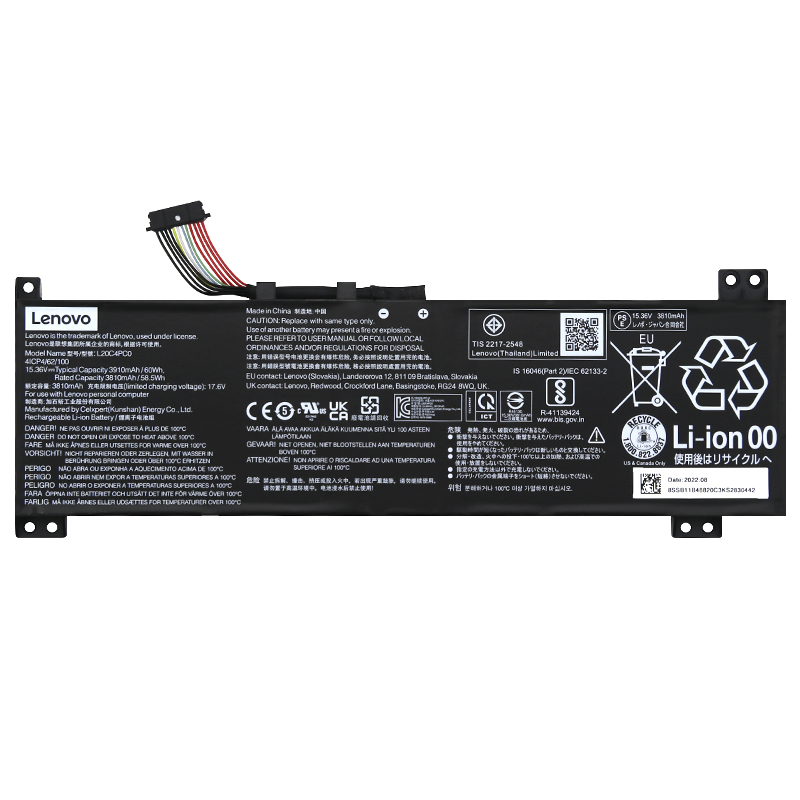 L20M4PC0 L20C4PC0 L20D4PC0 Battery Replacement For Lenovo Y7000 R7000 2021