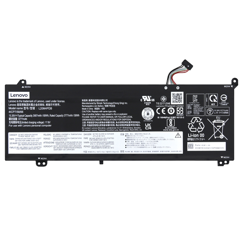 L20M4PDB L19C4PDB L20C4PDB L19M4PDB Battery Replacement For Lenovo ThinkBook 14 G3 ACL