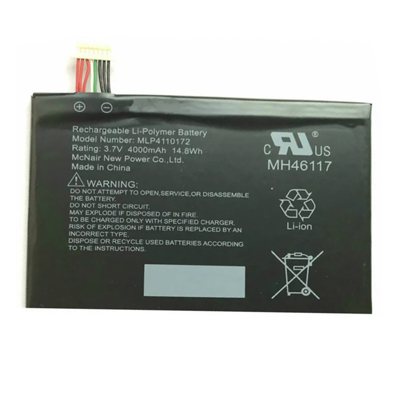 MLP4110172 Battery Replacement For RAND McNALLY OverDryve 7 OD7