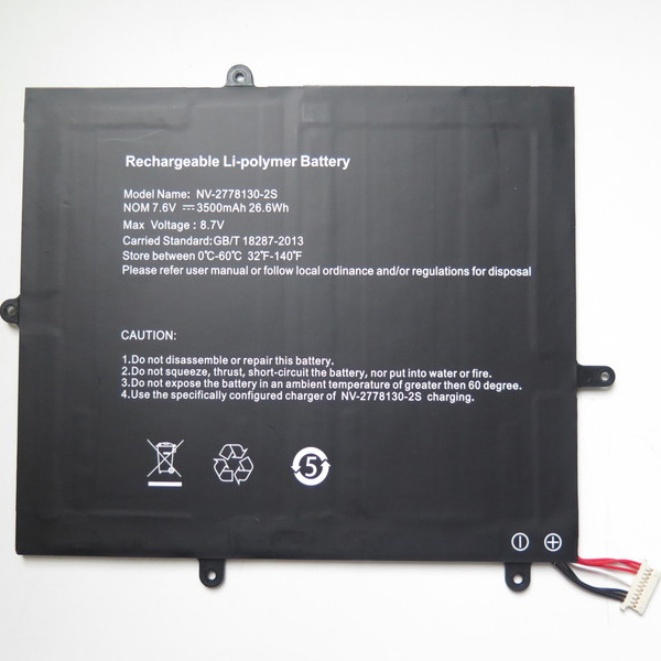 H-30137162P Battery Replacement For MaxBook Y11 H1M6 Teclast F5 NV-2778130-2S Jumper Ezbook X1 2666144