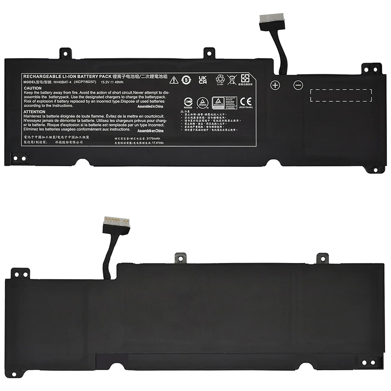 NV40BAT-4 Battery Replacement For Clevo NV40ME NV40MZ NV40MB NV41ME NV41MB NV41MZ