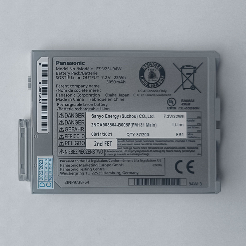 FZ-VZSU94W FZ-VZSU95W Battery Replacement For Panasonic Toughpad FZ-M1 FZ-B2 FZ-M1C