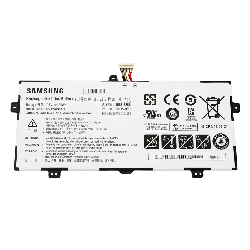 AA-PBUN4AR Battery For Samsung NP900X5L 900X5L NP940X3L 940X3L NT900X5P NT900X5W