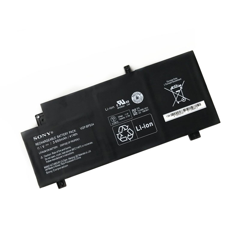 VGP-BPS34 Battery Replacement For Sony VGP-BPL34 Vaio SVF15A1ACXB SVF15A1ACXS SVF15A1BCXB