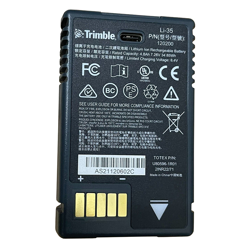 120200 Trimble TSC5 Battery Replacement Li-35 U80596-1R01 7.26V 4.8Ah 34.85Wh