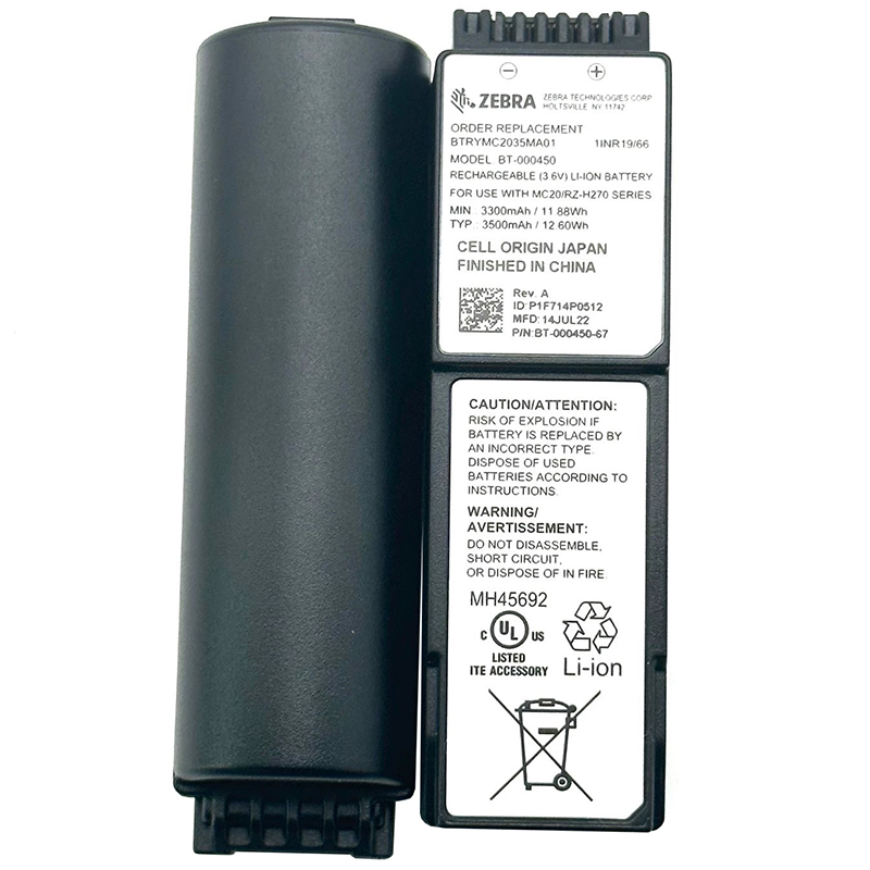 BT-000450 Battery Replacement For Zebra MC20 RZ-H270 Series BTRYMC2035MA01 BT-000450-67