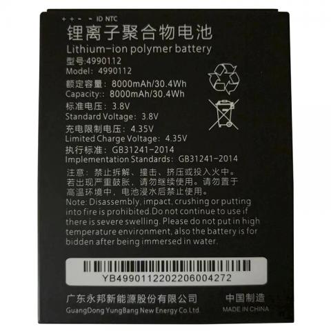 4990112 Battery Replacement For ZoomSmart LT701 Rugged Tablet 3.8V 8000mAh 30.4Wh