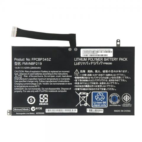 FPCBP345Z FMVNBP219 FPB0280 Battery Replacement For Fujitsu LifeBook UH572 UH552 Ultrabook