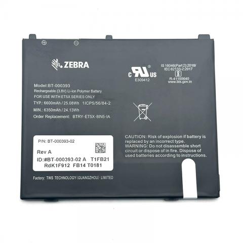 BT-000393 Battery Replacement For Zebra ET50 ET51 ET56 ET55 ET5X