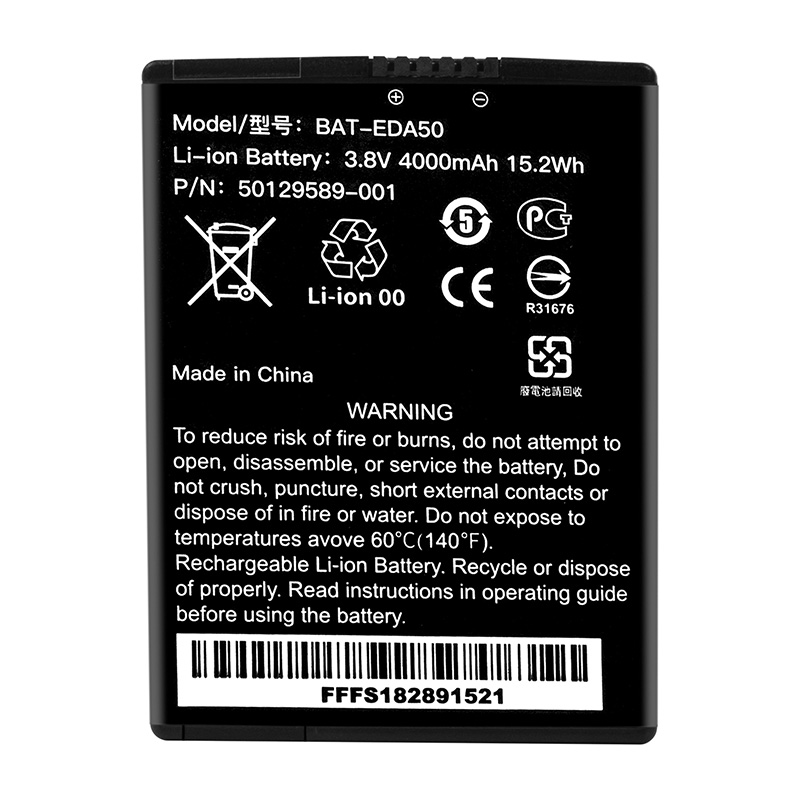 BAT-EDA50 Battery Replacement For Honeywell 50129589-001 3.8V 4000mAh 15.2Wh (image for) BAT-EDA50 Battery Replacement For Honeywell 50129589-001 3.8V 4000mAh 15.2Wh
